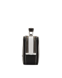 schwarze und weiße Leder Umhängetasche von Marc Jacobs