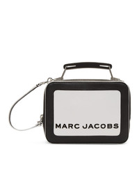 schwarze und weiße Leder Umhängetasche von Marc Jacobs