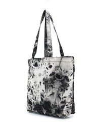 schwarze und weiße Mit Batikmuster Shopper Tasche aus Segeltuch von See by Chloe