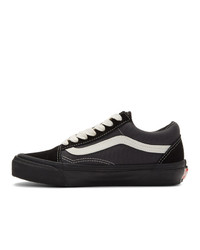 schwarze und weiße niedrige Sneakers von Vans