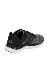 schwarze und weiße niedrige Sneakers von Brütting