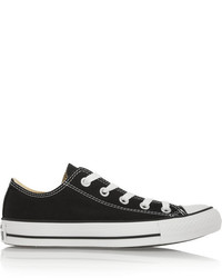schwarze und weiße niedrige Sneakers von Converse
