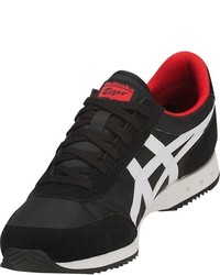 schwarze und weiße niedrige Sneakers von Onitsuka Tiger