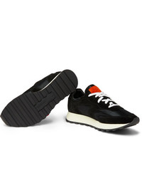 schwarze und weiße niedrige Sneakers von Off-White