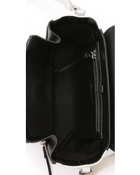 schwarze und weiße Satchel-Tasche aus Leder von 3.1 Phillip Lim