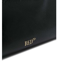 schwarze und weiße Satchel-Tasche aus Leder von RED Valentino