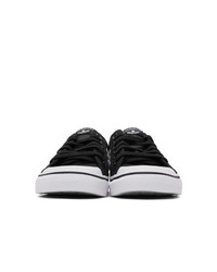 schwarze und weiße Segeltuch niedrige Sneakers von adidas Originals