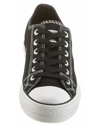 schwarze und weiße Segeltuch niedrige Sneakers von Dockers by Gerli