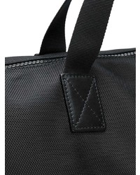 schwarze und weiße Segeltuch Sporttasche von DSQUARED2