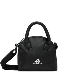 schwarze und weiße Shopper Tasche aus Leder von adidas Originals
