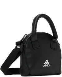 schwarze und weiße Shopper Tasche aus Leder von adidas Originals