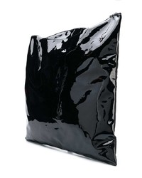 schwarze und weiße Shopper Tasche aus Leder von Diesel