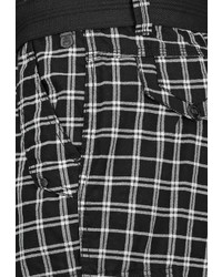 schwarze und weiße Shorts mit Schottenmuster von Sublevel