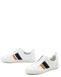 schwarze und weiße Slip-On Sneakers von Derek Lam