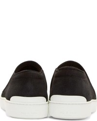 schwarze und weiße Slip-On Sneakers von Rag and Bone