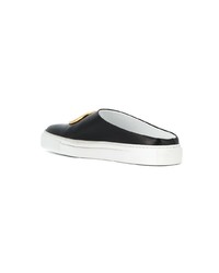 schwarze und weiße Slip-On Sneakers von Neous