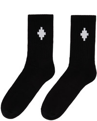 schwarze und weiße Socken von Marcelo Burlon County of Milan