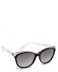 schwarze und weiße Sonnenbrille von Marc by Marc Jacobs