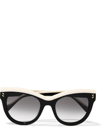 schwarze und weiße Sonnenbrille von Stella McCartney