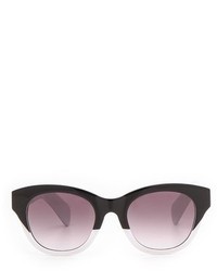 schwarze und weiße Sonnenbrille von Wildfox Couture