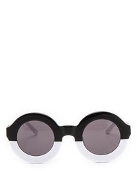 schwarze und weiße Sonnenbrille von Wildfox Couture