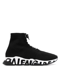 schwarze und weiße Sportschuhe von Balenciaga