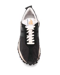 schwarze und weiße Sportschuhe von Lanvin