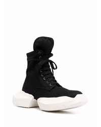 schwarze und weiße Sportschuhe von Rick Owens DRKSHDW