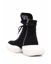 schwarze und weiße Sportschuhe von Rick Owens DRKSHDW