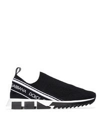 schwarze und weiße Sportschuhe von Dolce & Gabbana