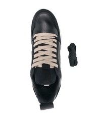 schwarze und weiße Sportschuhe von Rick Owens X Veja