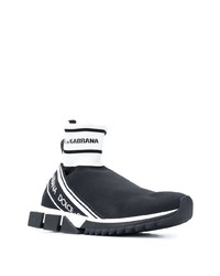 schwarze und weiße Sportschuhe von Dolce & Gabbana