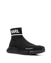 schwarze und weiße Sportschuhe von Karl Lagerfeld