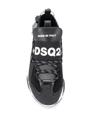 schwarze und weiße Sportschuhe von DSQUARED2