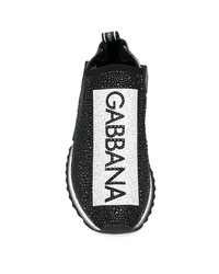 schwarze und weiße Sportschuhe von Dolce & Gabbana