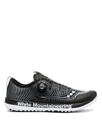 schwarze und weiße Sportschuhe von Saucony