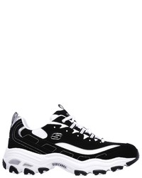 schwarze und weiße Sportschuhe von Skechers