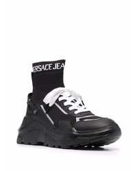 schwarze und weiße Sportschuhe von VERSACE JEANS COUTURE