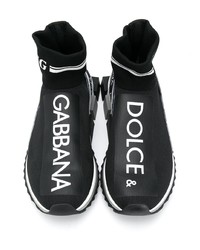 schwarze und weiße Sportschuhe von Dolce & Gabbana