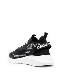 schwarze und weiße Sportschuhe von DSQUARED2