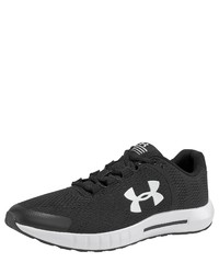 schwarze und weiße Sportschuhe von Under Armour