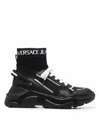 schwarze und weiße Sportschuhe von VERSACE JEANS COUTURE