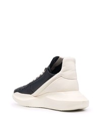 schwarze und weiße Sportschuhe von Rick Owens DRKSHDW