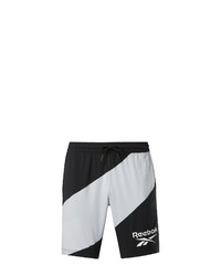 schwarze und weiße Sportshorts von Reebok