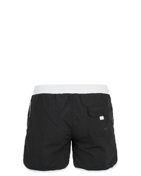 schwarze und weiße Sportshorts von Urban Classics