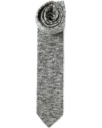 schwarze und weiße Strick Krawatte von Kris Van Assche