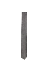 schwarze und weiße vertikal gestreifte Krawatte von Giorgio Armani