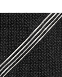 schwarze und weiße vertikal gestreifte Krawatte von Tom Ford