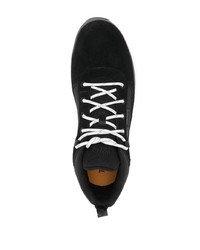 schwarze und weiße Wildleder niedrige Sneakers von Timberland