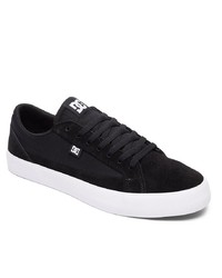 schwarze und weiße Wildleder niedrige Sneakers von DC Shoes